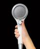 SANEI Adjustable Shower Head with Handheld Button for Power Adjustment and Temporary Water Stop, Water Saving, Silver, PS3032-80XA-SVP