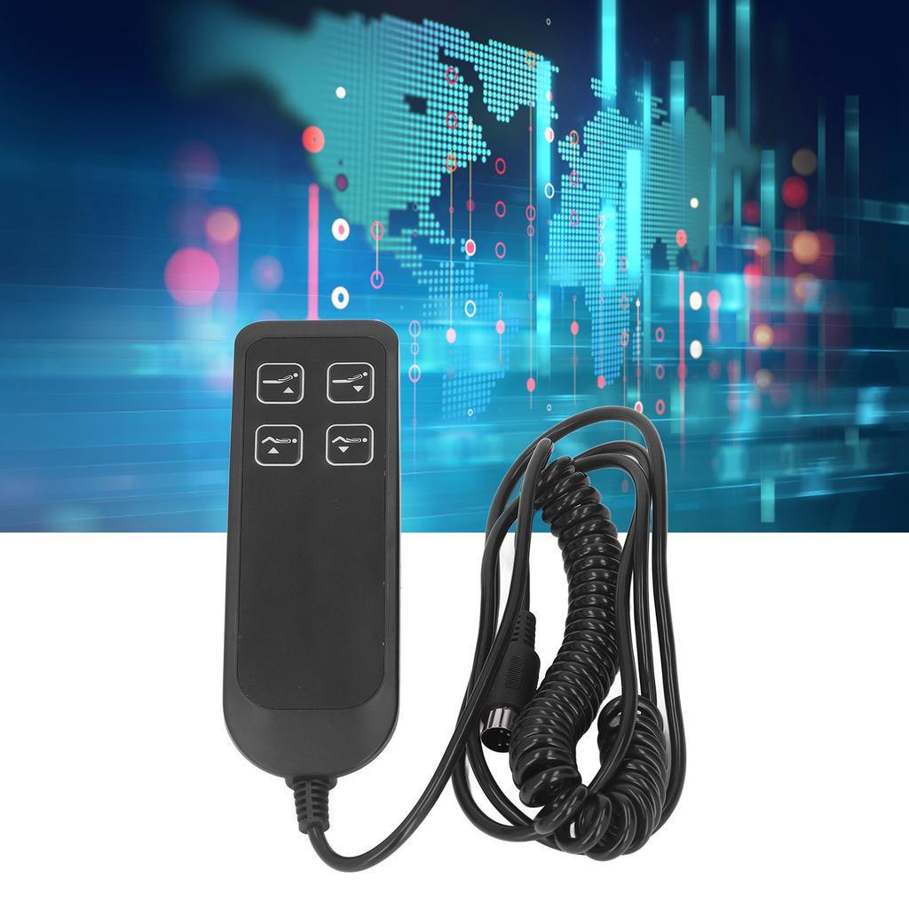 ZK30 Black Electric Power Recliner Switch Simple Operation Electric Sofa Controller 4 Button 5 Pin for Home Office