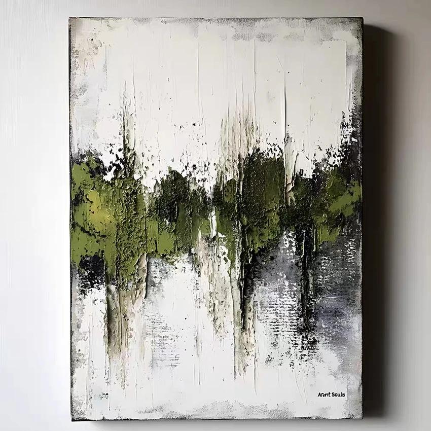 Large Size Contemporary Abstract Picture Golden Foil Canvas Paintings On Canvas Bedroom Framelessation Unframed