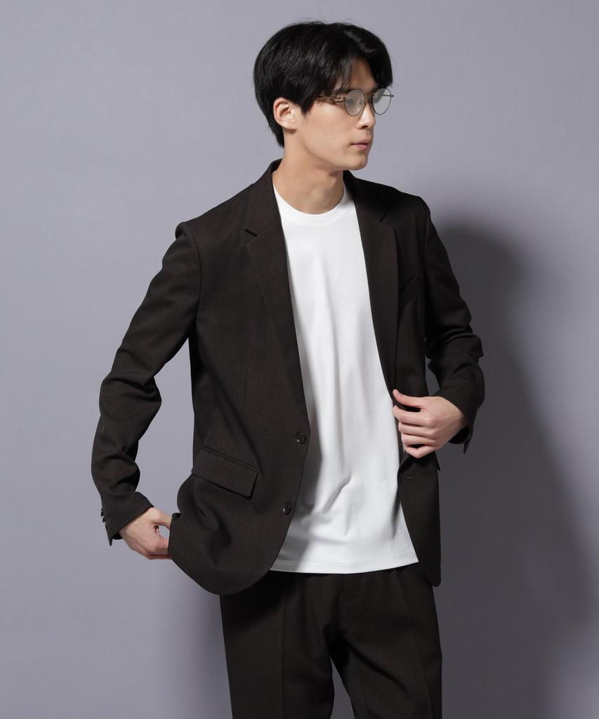 Nano Universe Damerino Sharkskin Size LANATEC® Suit, Wrinkle-Resistant, Shape-Retaining, Men's, L, 052, D. Brown, 668-5218201