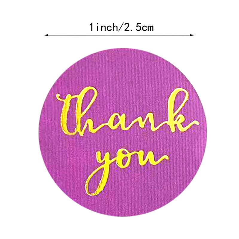 500Pcs Round  Thank You Label Stickers Used For Shipping And Mailing Box Seal Labels Decorative Gifts Stickers