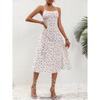Summer Sexy Suspender Slit Floral Dress