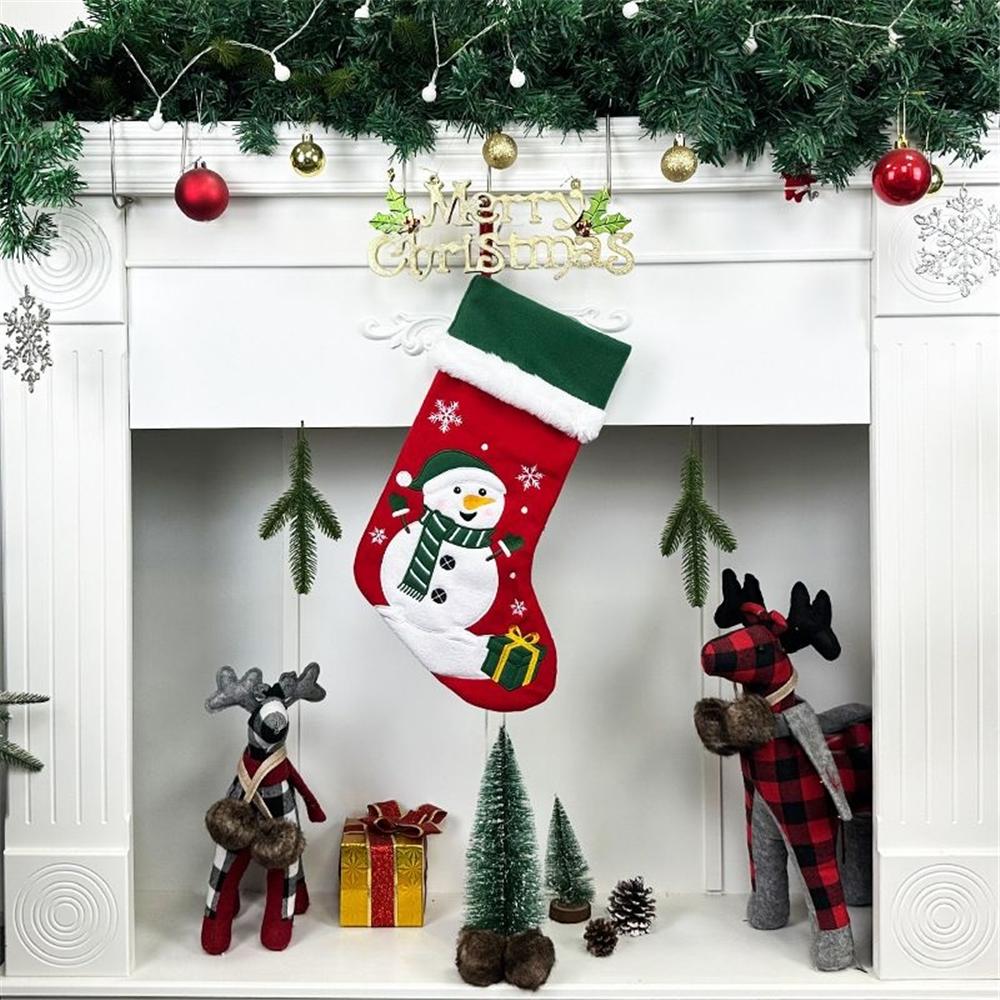 Large Xmas Stockings Gifts Bag for Adults Kids Large Xmas Stockings Hanging Xmas Stockings for Christmas Fireplace Tree Decor