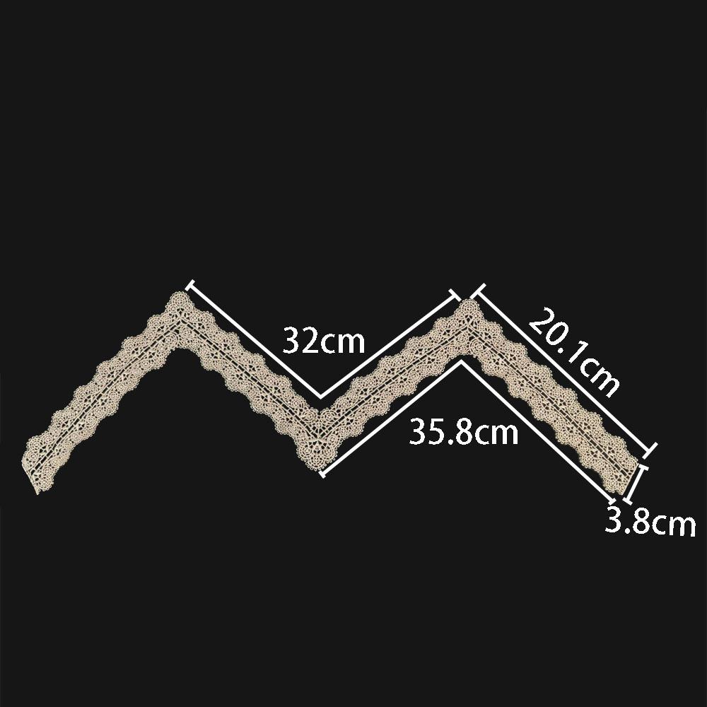 

Кружевная отделка выреза горловины Сделай сам Одежда Ручная работа Аксессуары Многоцветный V-образный вырез Водорастворимая вышивка Универсальный темперамент Ложный воротник style 2365 (1 piece)
