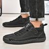 Men's Casual Leather Shoes,Ankle Boots Lightweight Loafers,Mid Top Walking Driving Shoes