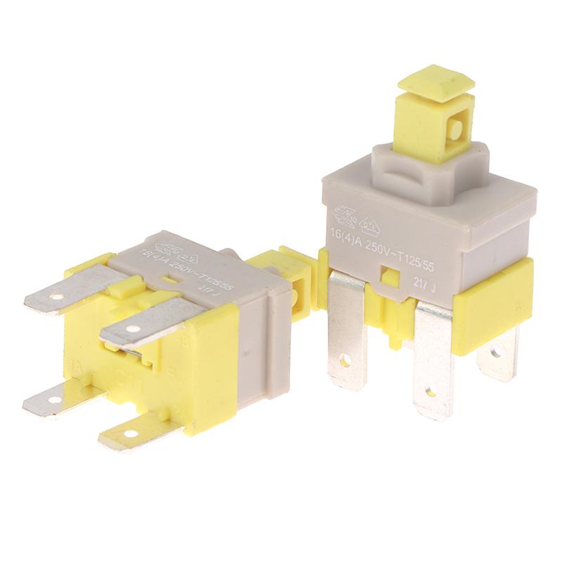 E-Switch Pa512C Самоблокирующийся переключатель 4-контактный кнопка питания — фото 2