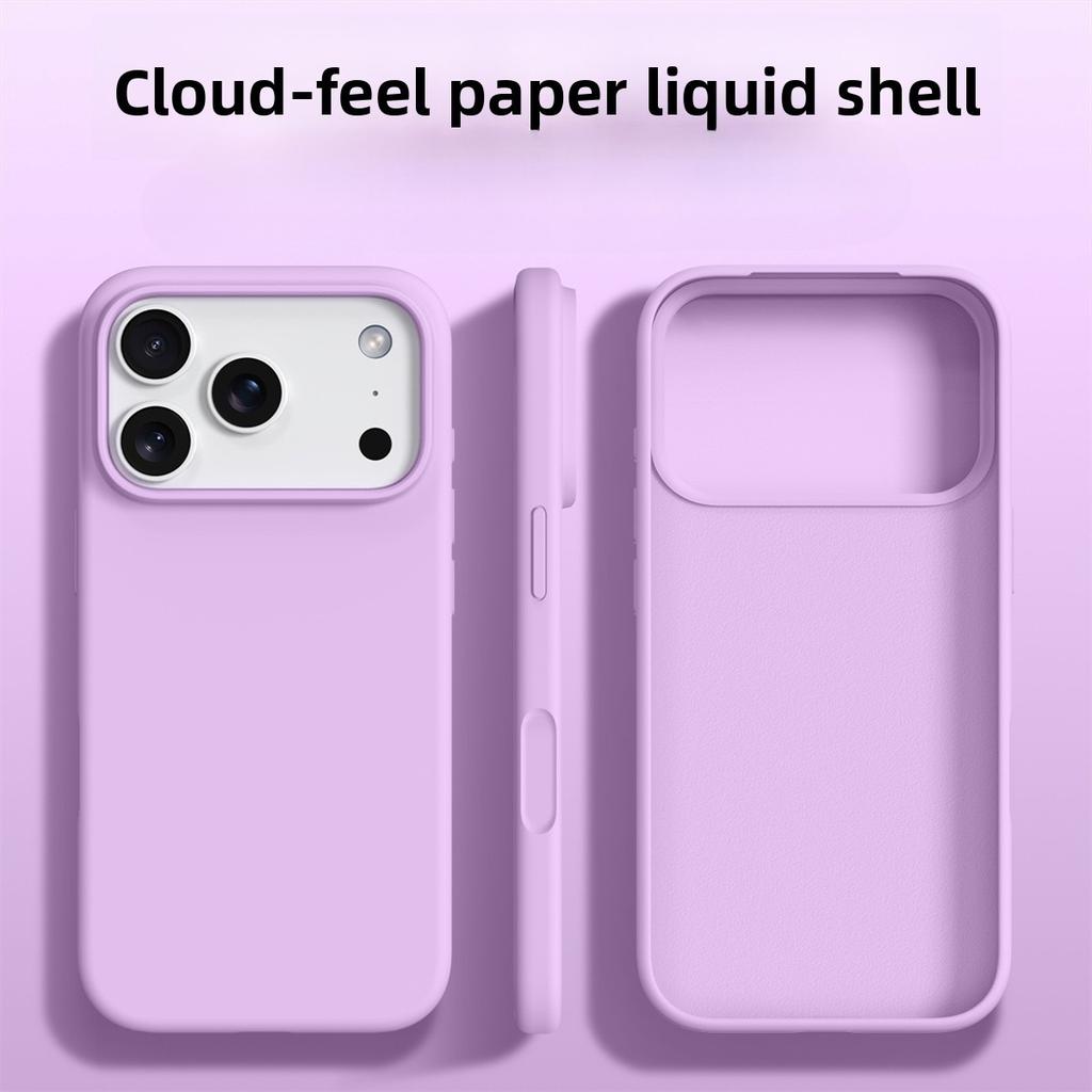 Per iPhone 17 Pro Max Custodia per Telefono in Silicone Liquido Copertura Protettiva con Paraurti Morbido per iPhone Air 16E 16 15 14 13 Pro Max Custodie Funda