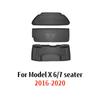 For Model X Frunk Trunk Mats 2016-2020 2025 2025 2025 2025 6/7 Seater Front Cargo Liner 3D All Weather Rear Cargo Liner