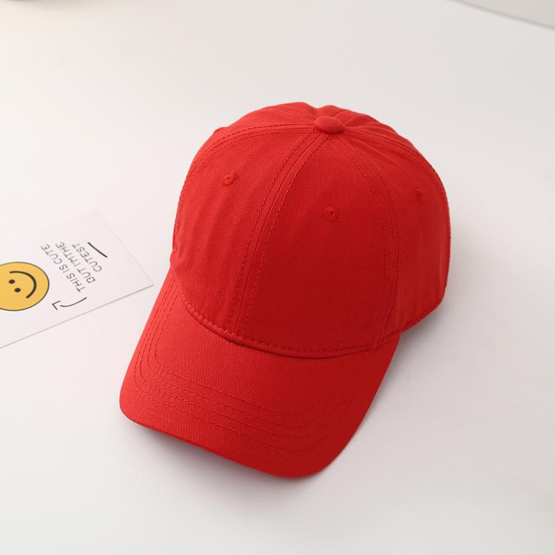 New Solid Baseball Cap For Children Boys Girls Cotton Sunhat Unisex Outdoor Sports Snapback Fishing Baseball Hat Korean Style