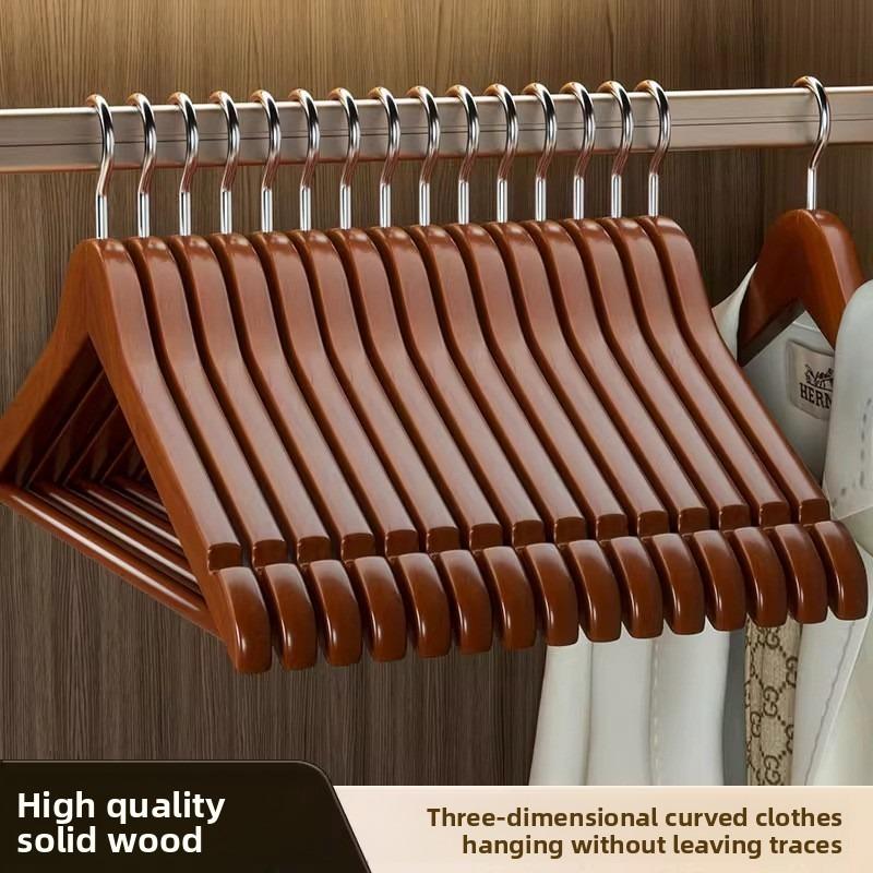 Massivholz Kleiderbügel zum Aufhängen von Kleidung, Kleiderschränke zum Trocknen von Kleidung, Hölzerne Kleiderstützen, Haushaltskleiderstützen