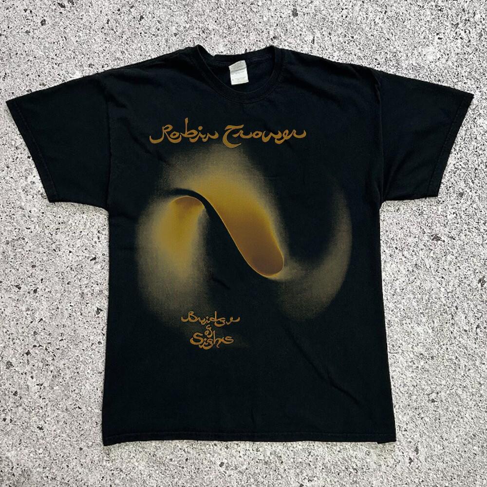 Rare Robin Trower Men Black All Size 11D474 Unisex T-Shirt S