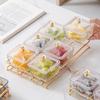 Elegant Glass Divided Serving Platter