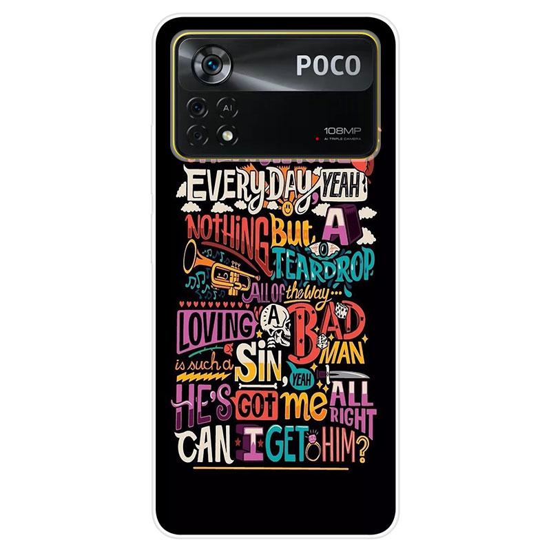 For Xiaomi Poco X4 Pro 5G PocoX4 Pro 5G Case Soft Silicone Back Cover Cartoon Phone Case Fashion