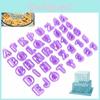 40pcsset Icing Cutter Mold Mould Alphabet Number Letter Fondant Decorating Cake