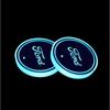 Car Sticker 7 Color LED Car Cup Holder Light Luminous Coaster Water Cup Pad For Ford Mondeo Focus Raptor Edge Explorer Ranger Fi