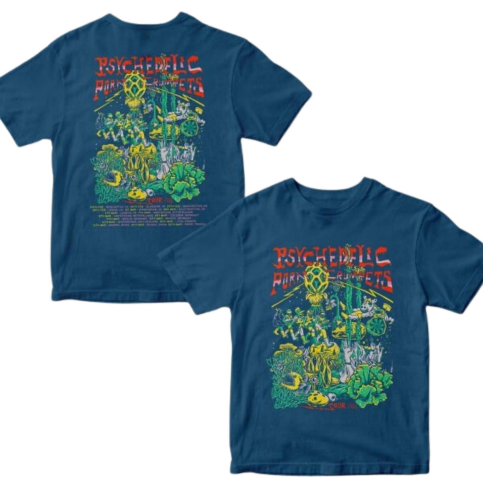 Psychedelic Porn Crumpets Tour 2026 Schedule Dates Two Sided Band Tee L
