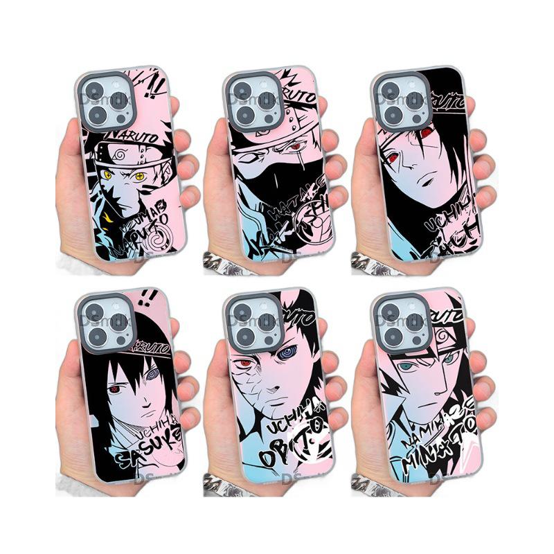 Bunte Ninja Laser iPhone 15 Pro Hülle - Aurora Weiß für Apple 11XsMax, 12, 13, 14, Plus