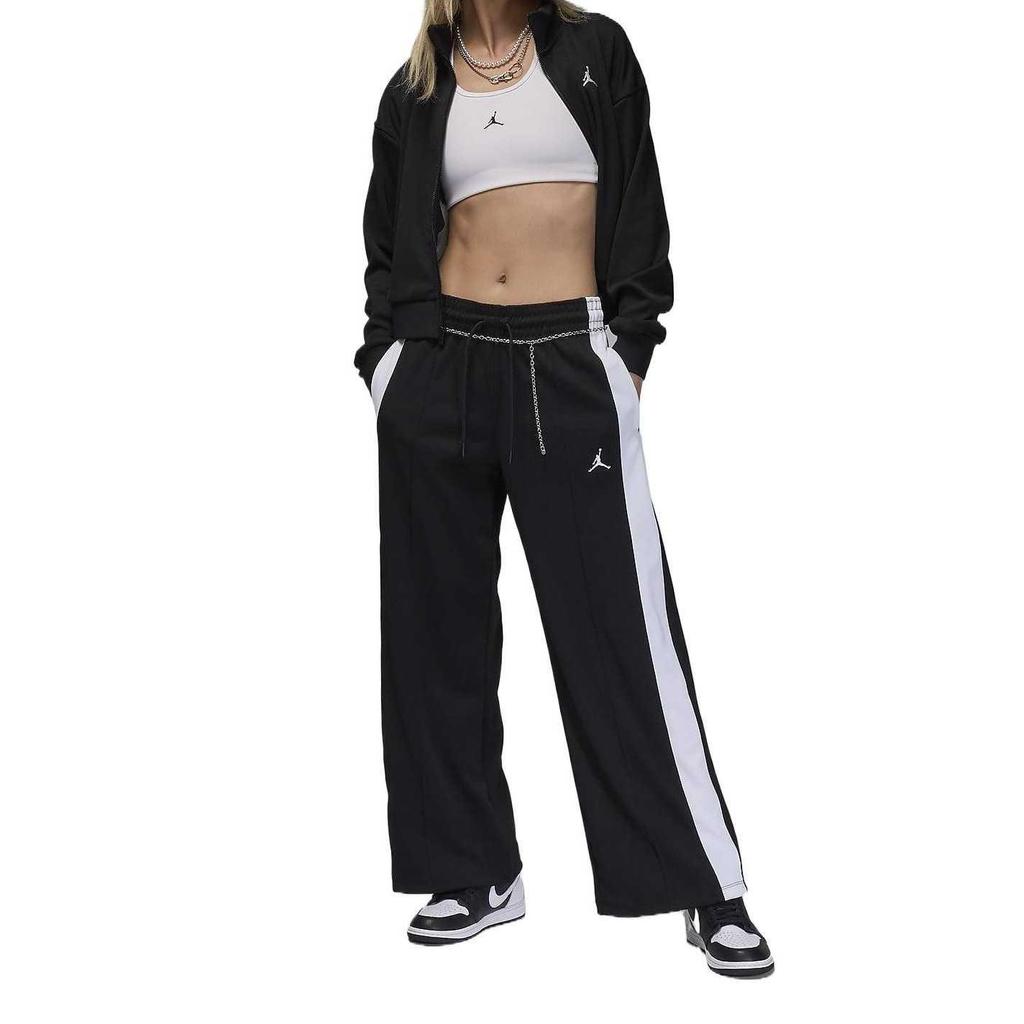 New Jordan Knitted Sports Pants Women's Black FV7102-010