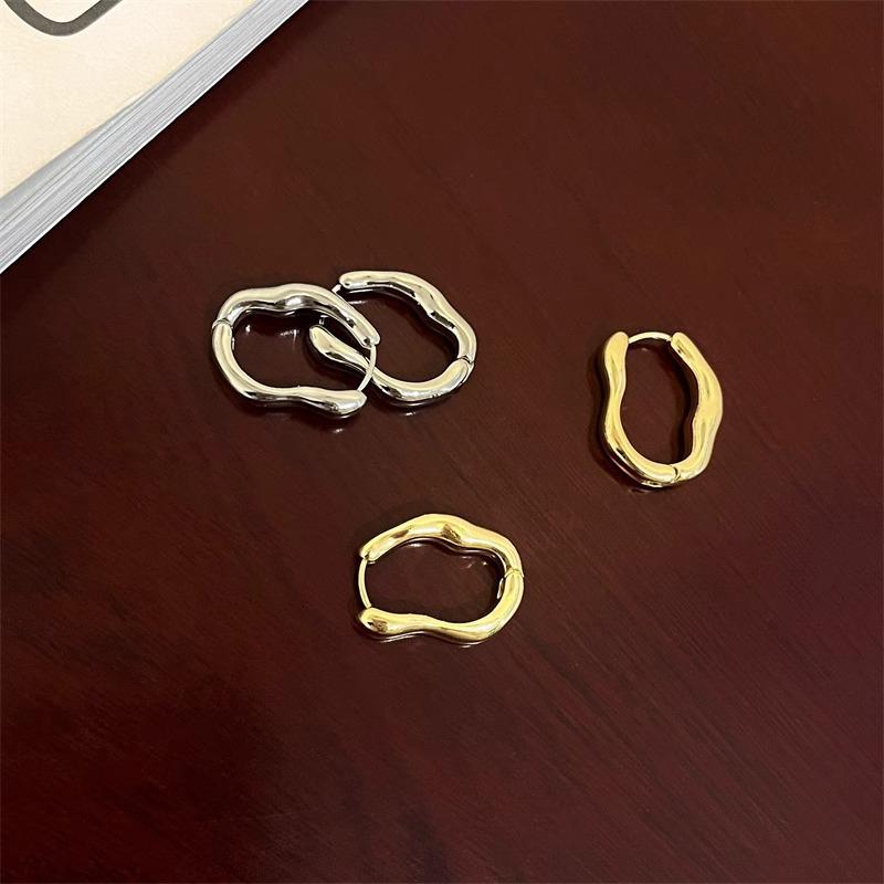 925 Sterling Silver Geometric Ear Cuffs for Women - Trendy Influencer Design, Simple Ins Cold Style Jewelry