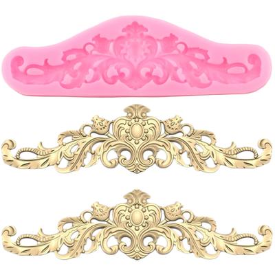 Barokowe Reliefowe Formy Silikonowe Narzędzia do Dekoracji Ciast Forma do Czekolady i Fondantu Nakładka na Babeczki Forma do Cukierków i Polimerowej Gliny