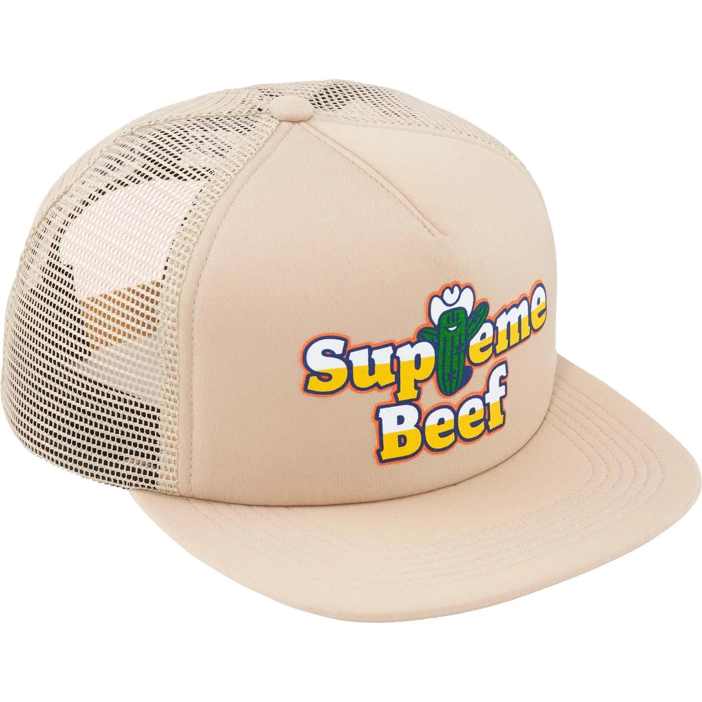 Supreme Beef Mesh Back 5-Panel Tan One-Size