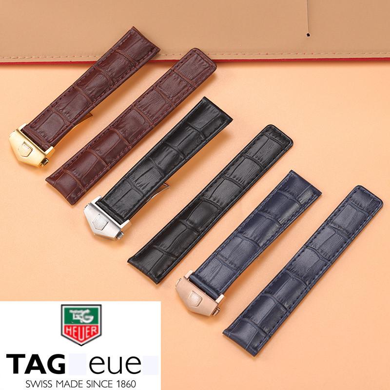 

Роскошный кожаный ремешок для часов Hao Ya Tiger с раскладывающейся застежкой для мужчин - Ремешок из натуральной телячьей кожи, Доступен в размерах 20, 22, 24 мм 22mm