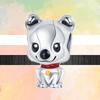 Neue Tier Stil Glückliche Katze Hund Panda Bär Löwe Schlange Kaninchen DIY Perlen Fit Original Mode Charms Silber Farbe Armbänder schmuck