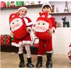 Christmas Attire For Children Vibrant Red Santa Costume With Plush Fabric