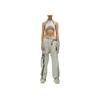adidas Originals X Hamcus Collaboration FW23 Casual Solid Color Cut Tapered Long Knit Sports Pants Unisex Pants White IX4338