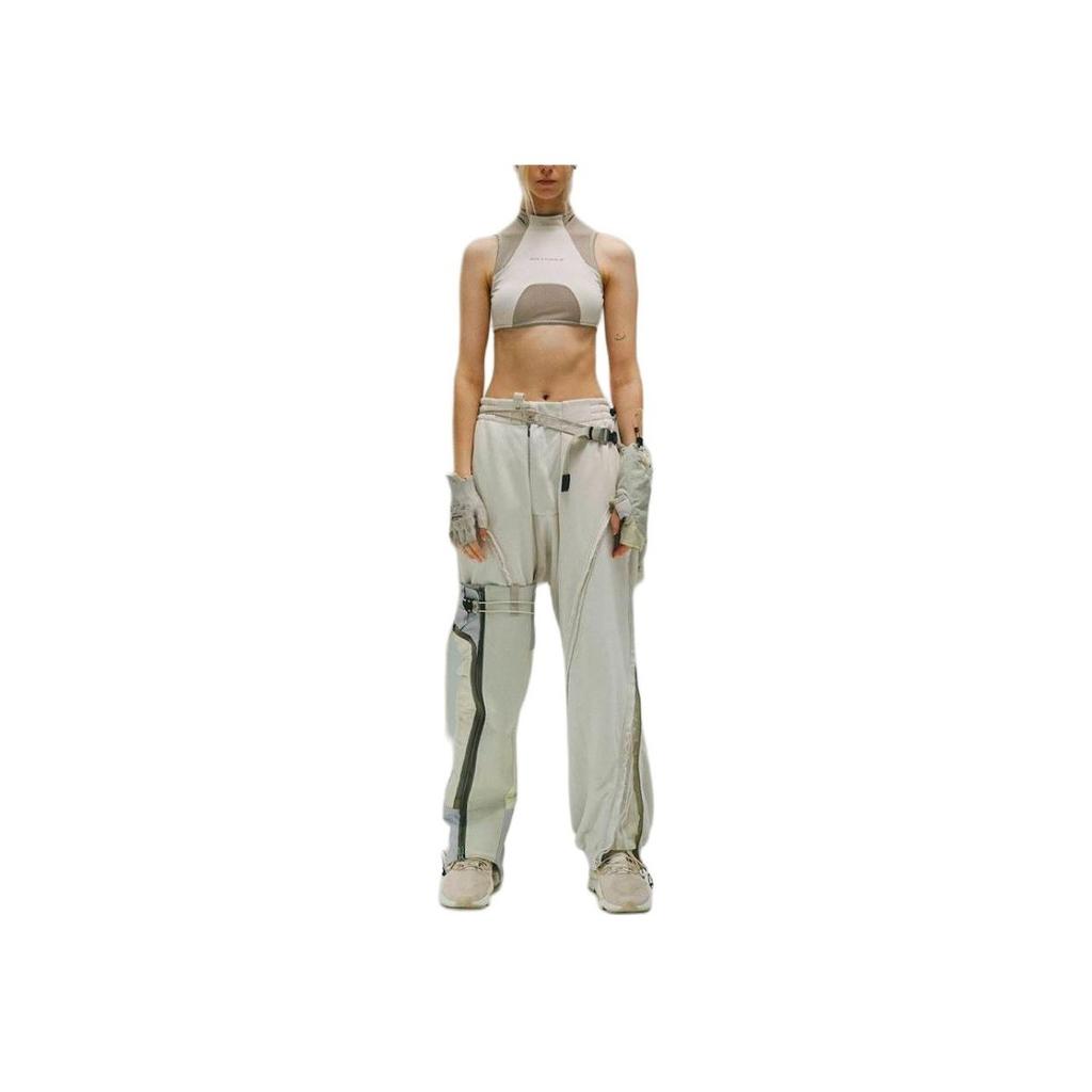 adidas Originals X Hamcus Collaboration FW23 Casual Solid Color Cut Tapered Long Knit Sports Pants Unisex Pants White IX4338