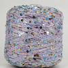 Hand-Knitted Bright Cotton Yarn with Sequins, 3MM+6MM, Combed and Fancy