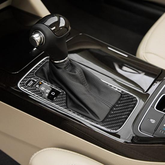 Carbon Fiber Interior Automatic Gear Shift Cover Trim For Kia Cadenza 2014-16