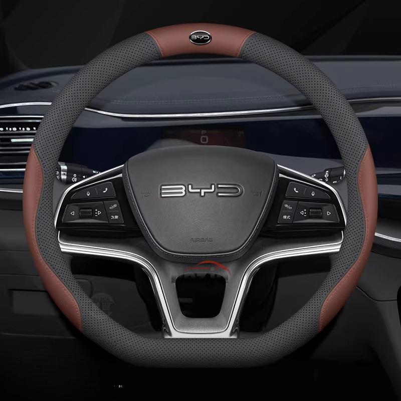 Leder Auto Lenkradabdeckung für BYD Seal U Dmi Innenzubehör BYD Sealion 5 7 2025 2026 Lenkradabdeckung