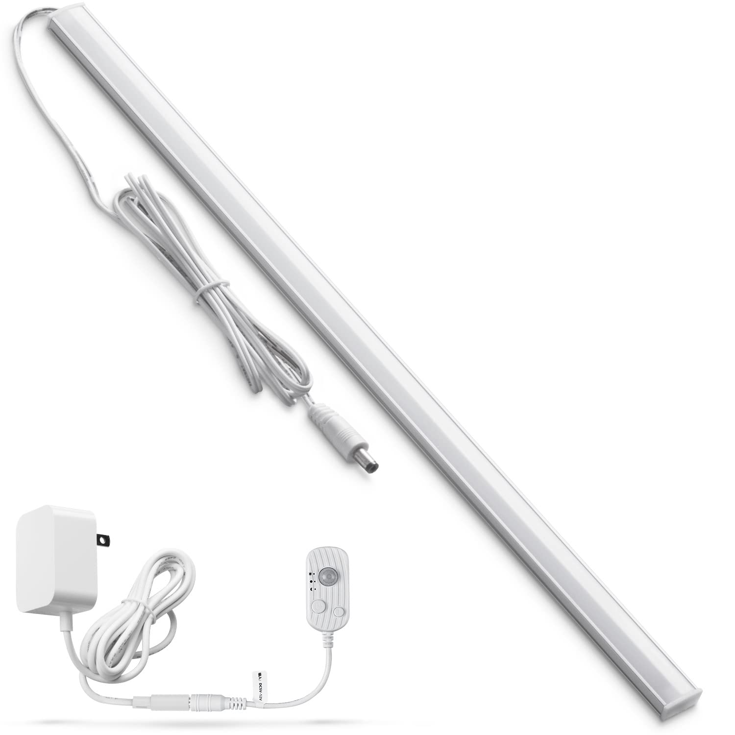 

Светодиодный светильник с датчиком для помещений, Розетка, Датчик движения [Раздельный, С таймером выключения], Яркий светодиодный барный светильник, Бесступенчатое диммирование, Тонкий 40 см, Магнит, Без установки