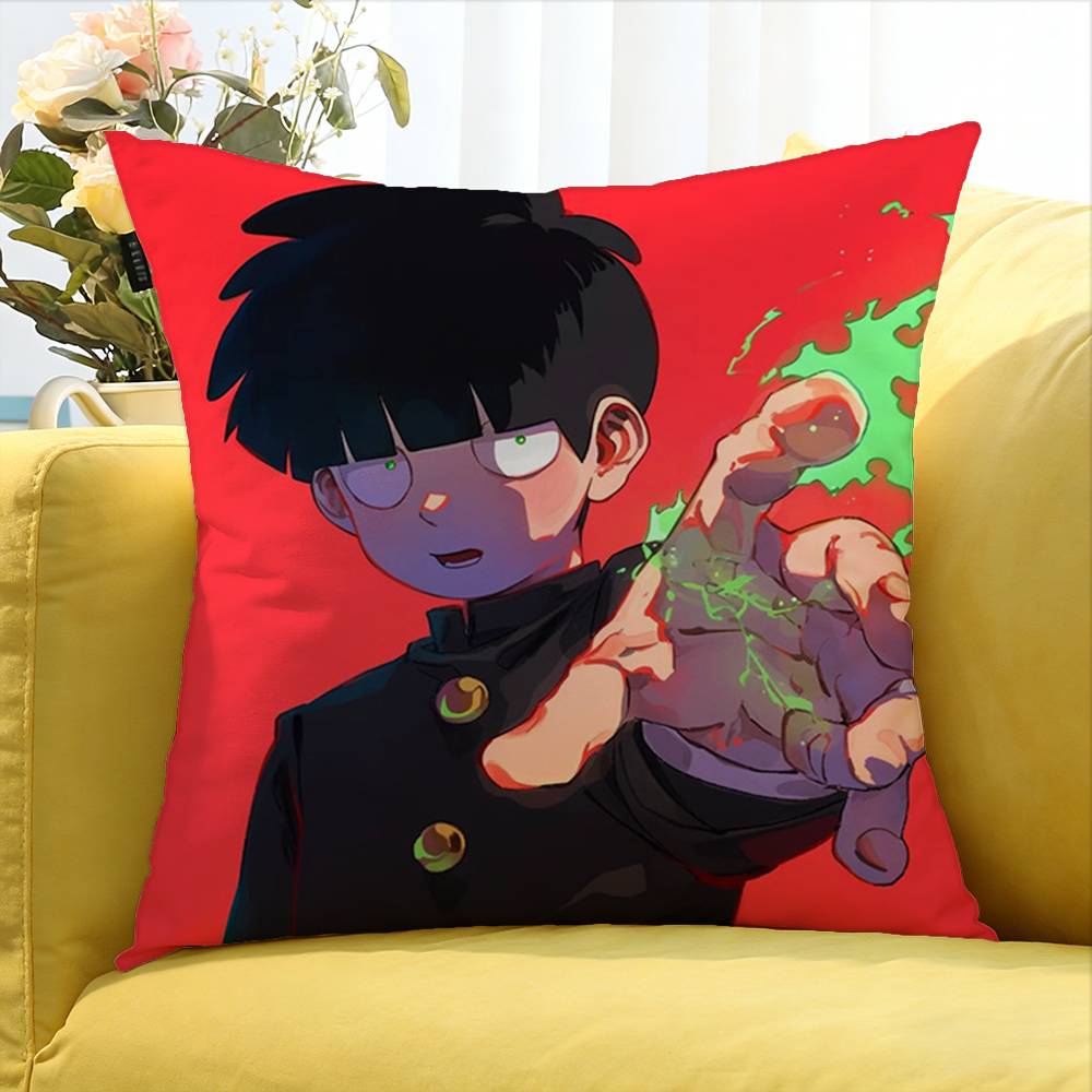 Anmie Funny A-Mob Psycho-S 100 Various Sizes Square Pillow Case For Car Home Bedchamber Decor