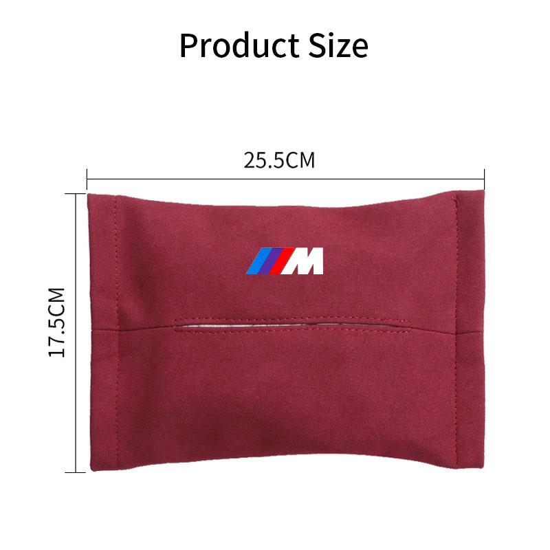 1PCS Holder Sun Visor Seat Back M LOGO Car Tissue Box For BMW X7 X3 X4 X5 X6 3 4 5 6 7 Series Z4 M M3 M5 M6 E38 E39 E46 E53 E60 E61 E64