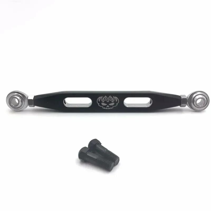 Motorcycle Gear Shift Linkage For Harley Davidson 2004-later Sportster 1200/Forty Eight Black Slotted Flame Skull
