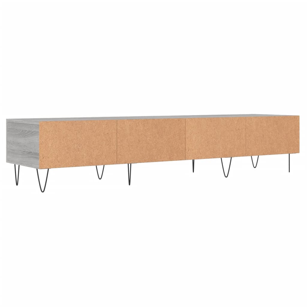 TV Cabinet Gray Sonoma 150x36x30 cm Particleboard