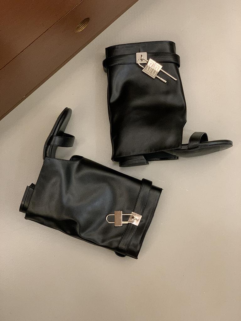 Thick Heel Black Internet Celebrity Hottie Open-toed Cool Boots Women's Shoes Summer Vacation Skirt High Heel Pants Short Boots