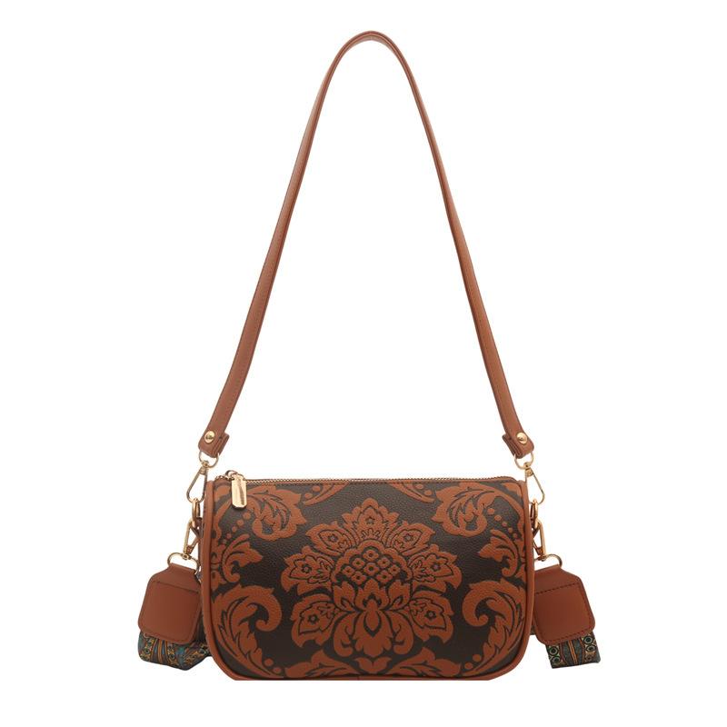 Chinese Style Women's Shoulder Messenger Bag, High-end Texture Temperament, Arm Bag, Retro Women's Pillow Bag.