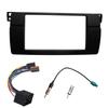 One or Double Din Radio Fascias for BMW 3 Series E46 1998-2005 DVD Stereo Panel Dash Mount Refitting Trim Kit Frame CD Bezel