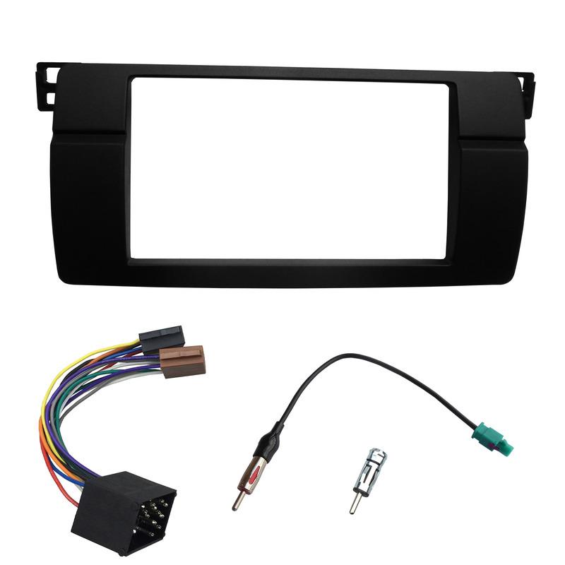 One or Double Din Radio Fascias for BMW 3 Series E46 1998-2005 DVD Stereo Panel Dash Mount Refitting Trim Kit Frame CD Bezel
