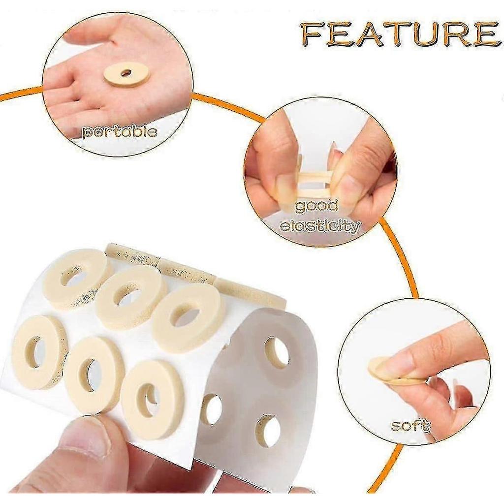 90 Pieces Corn Cushions, Soft Latex Foam Self Adhesive Callus Pads Corn Pad Anti Friction Reduce Foot And Heel Pain, 2 Models_Lucky_B