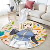 Lucy Heartfilia pattern round rug,Carpet Rug for Living Room Bedroom Playroom ,Non-slip Floor Mat,Holiday Gifts and Birthday Gifts.