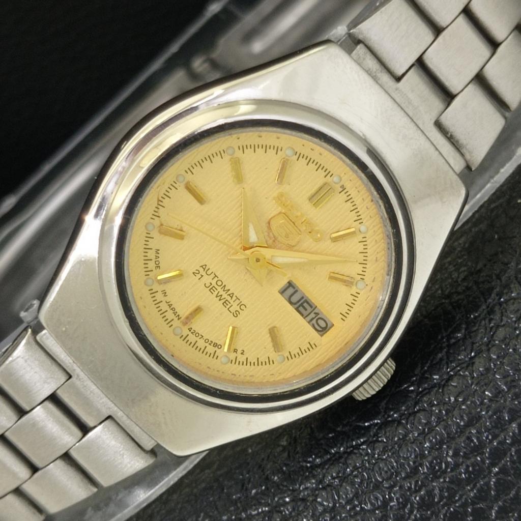 

SEIKO 5 AUTOMATIC VINTAGE JAPAN 4227A WOMENS ORIGINAL DIAL WATCH a704252-1 R213i-a704252