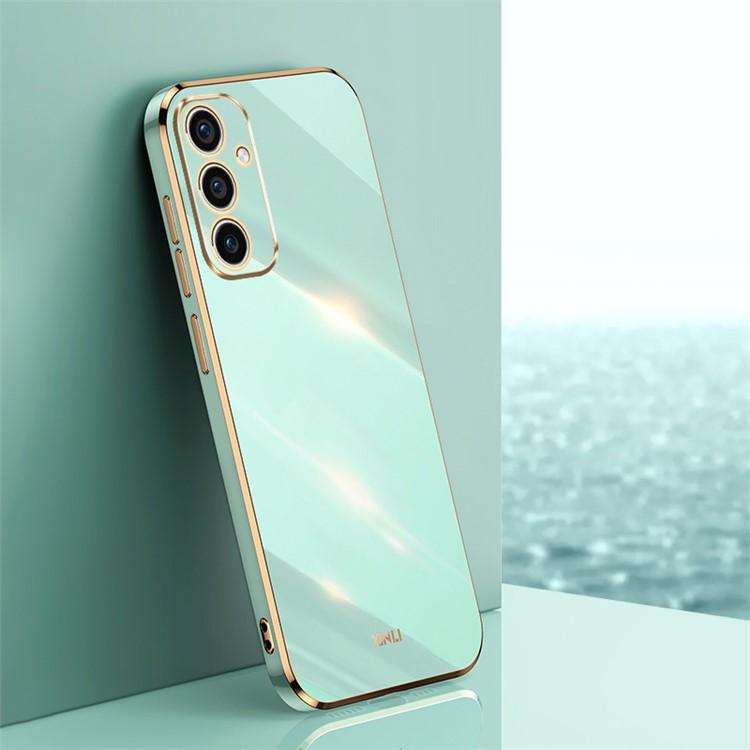 

For Samsung Galaxy A56 5G Case TPU Phone Cover with Electroplating Frame Purple
