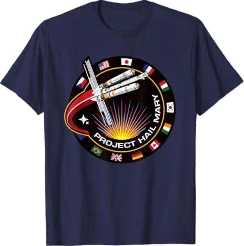 Project Hail Mary Spaceship Mission Badge Poster T-Shirt XL