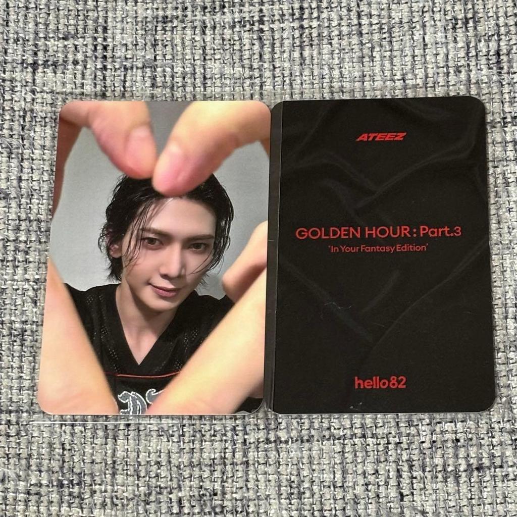 [USED] ATEEZ In Your Fantasy hello82 LA Trading Card Yeosang