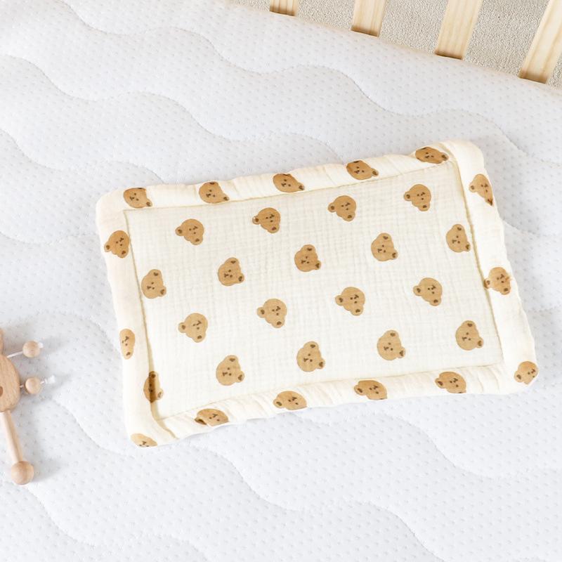 Baby Multifunctional Pillow Made of Pure Cotton Breathable Lightweight Sweat Absorbing Suitable for Home Daycare and Travel Use