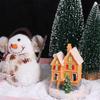 Winter Snow LED Lighted Houses Luminous Village Christmas Figurine  Desktop Collectible